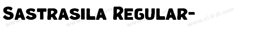 Sastrasila Regular字体转换